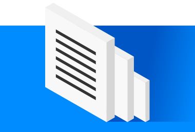 Itsas hondo urdinaren gainean dauden dokumentu batzuk 3Dn ilustratzioa