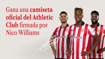 Gana camiseta del Athletic firmada por Nico Williams